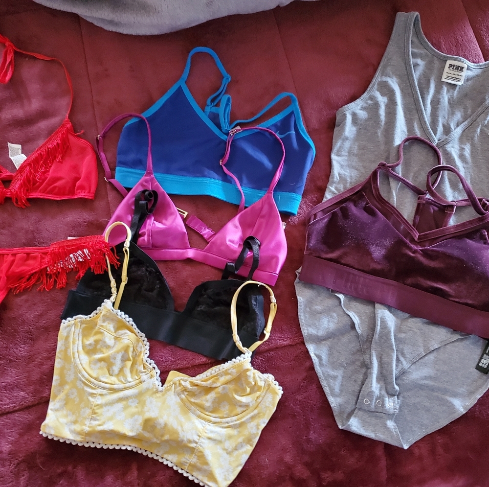Xsmall/small lot of bras and misc.